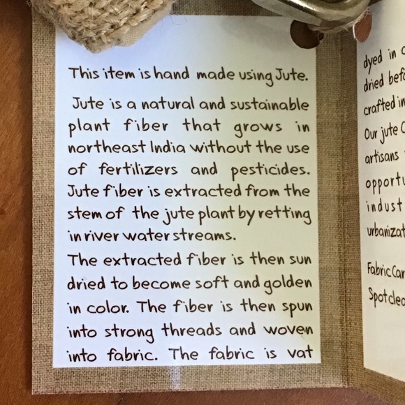 Jute Handbag Mustard Gold Yellow Hipster Sling Bag Handmade Natural Fiber New - Picture 7 of 11